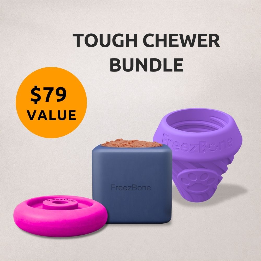 Tough Chewer Bundle - Extra-thick natural rubber for power chewers — healthy dog treats for German Shepherds and large breeds