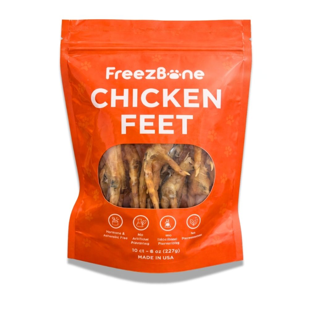 Freezbone Whole Chicken Feet Dental Treats for Dogs - Human Grade - Single Ingredient — healthy dog treats for German