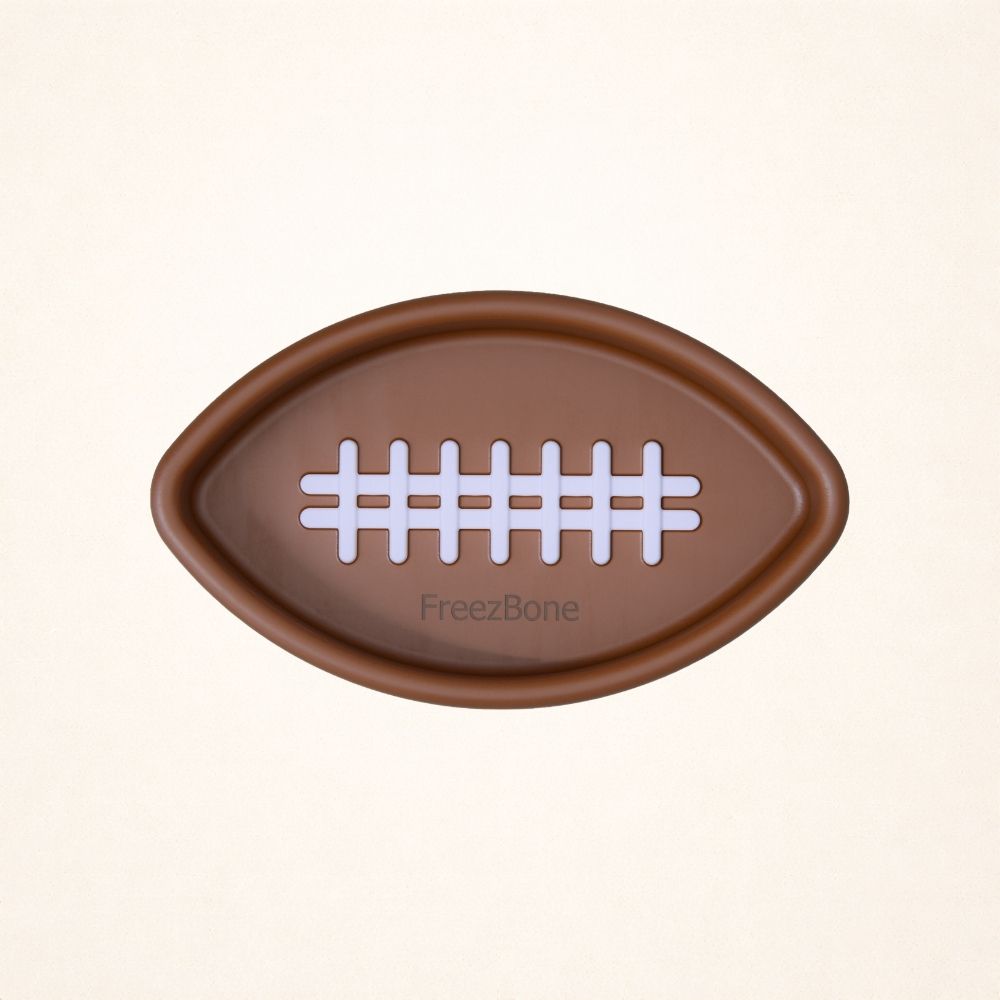 FreezFootball - Tough Enrichment Football Toy — healthy dog treats for German Shepherds and large breeds