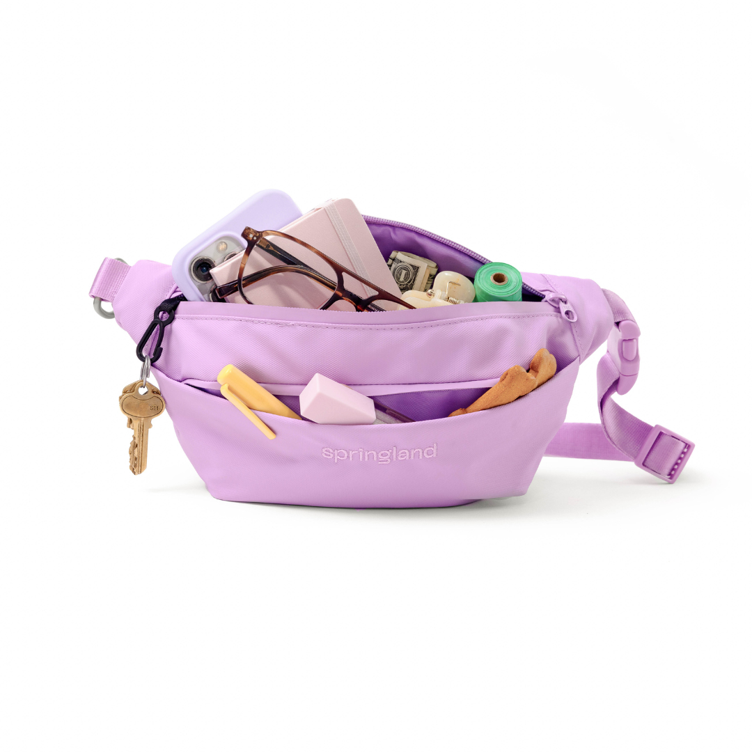 Hands-Free Dog Walking Bag with 3.25ft Leash