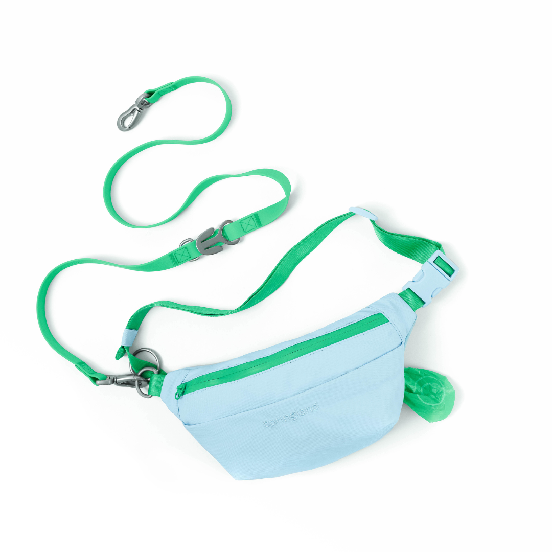 Hands-Free Dog Walking Bag with 3.25ft Leash