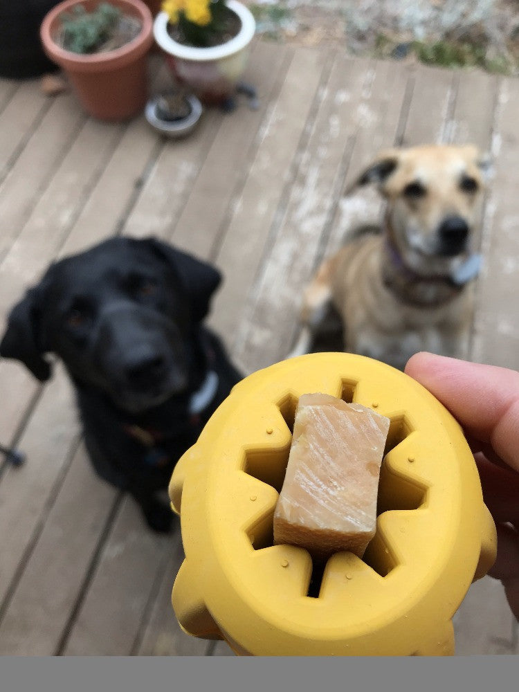 Gear eDispenser - Durable Rubber Yak Chew Holder & Treat Pocket | USA Made