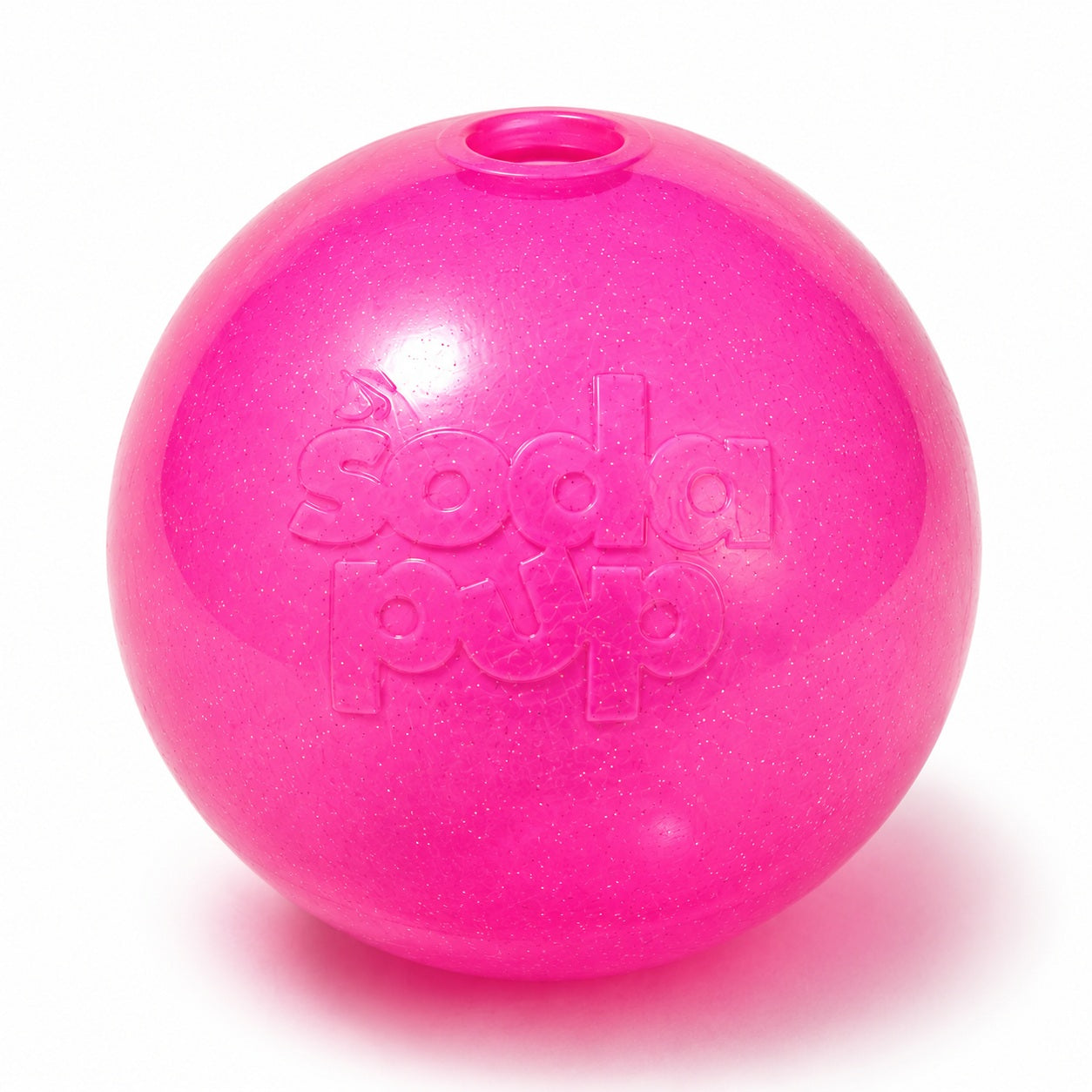 Glitter Ball 3-Pack Dog Toy | Soft PUP-X Rubber Floating Fetch Ball with Treat Dispenser | USA Made