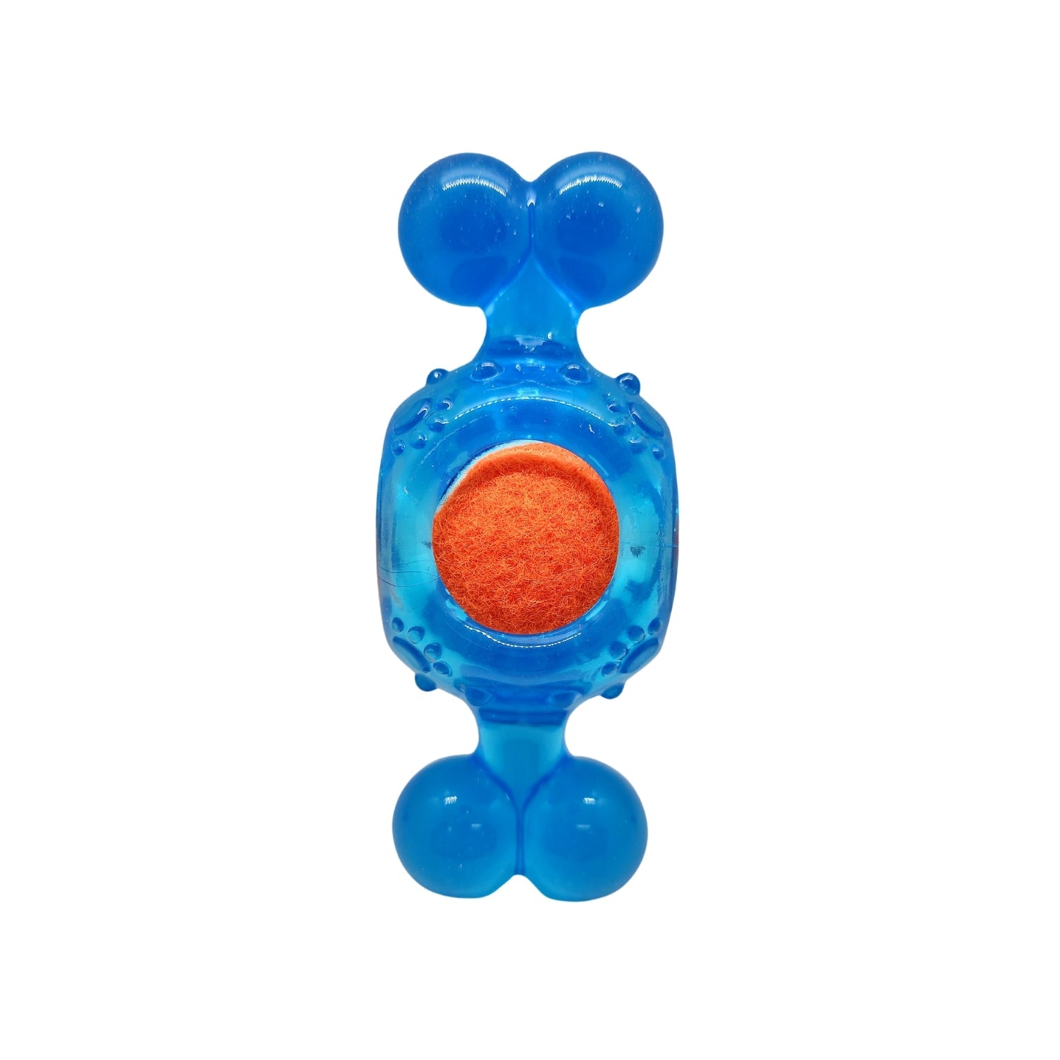 Blue Candy-Inspired Squeaky Tennis Ball Dog Chew Toy – TPR, — durable dog toy for German Shepherds and large breeds