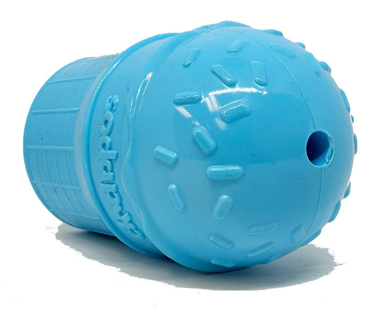 Ice Cream Cone Durable PUP-X Rubber eDispenser Chew Toy and Treat Dispenser