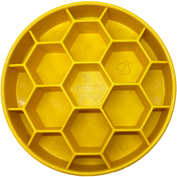 Honeycomb eBowl Deep Slow Feeder Dog Bowl for Enrichment | USA — slow feeder dog bowl for German Shepherds
