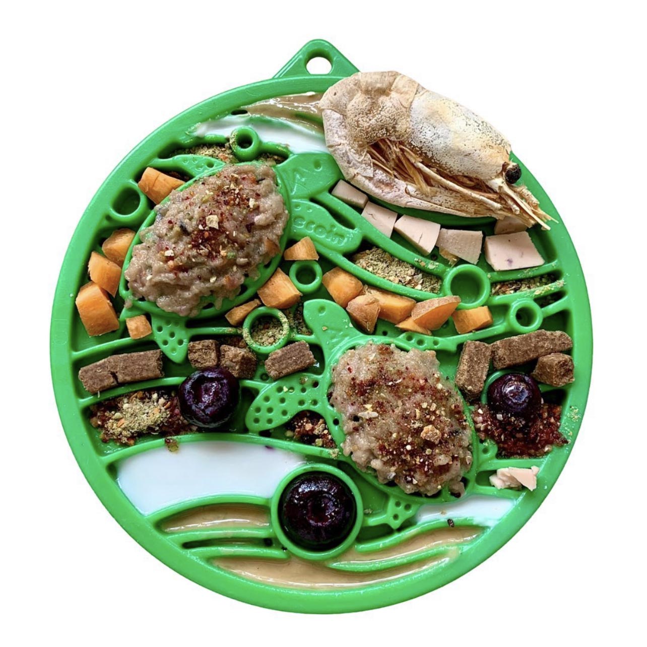 Water Nylon eCoin Durable Enrichment Snacking Coin for Dogs | USA-Made Lick Mat Alternative