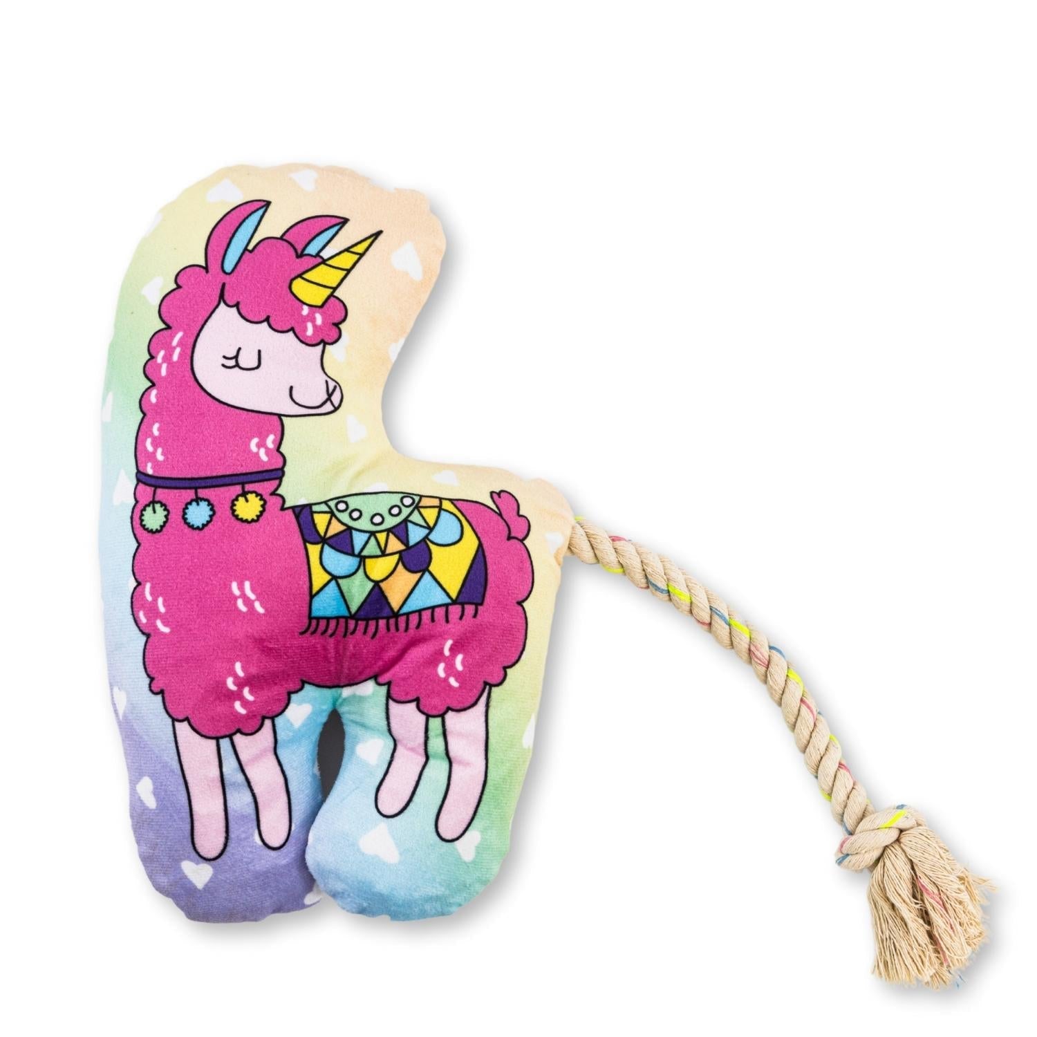 Magical Llama Plush Dog Toy – with Squeaker & Crinkle Paper for — durable dog toy for German Shepherds and large breeds