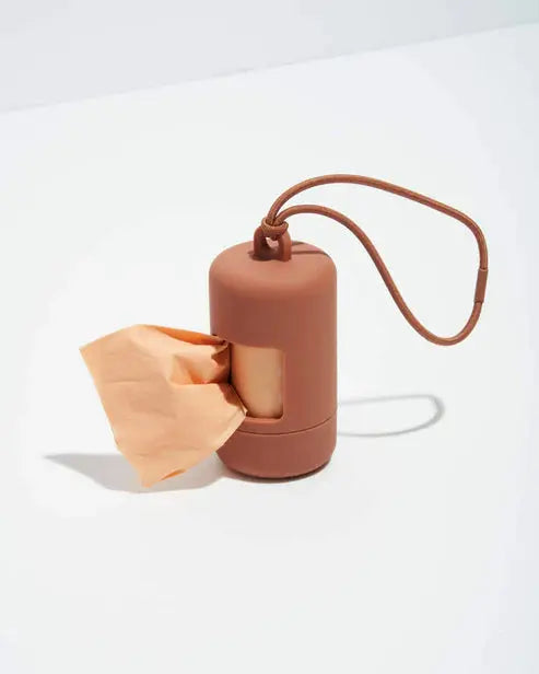 Poop Bag Carrier Plastic Shell Elastic Attachment