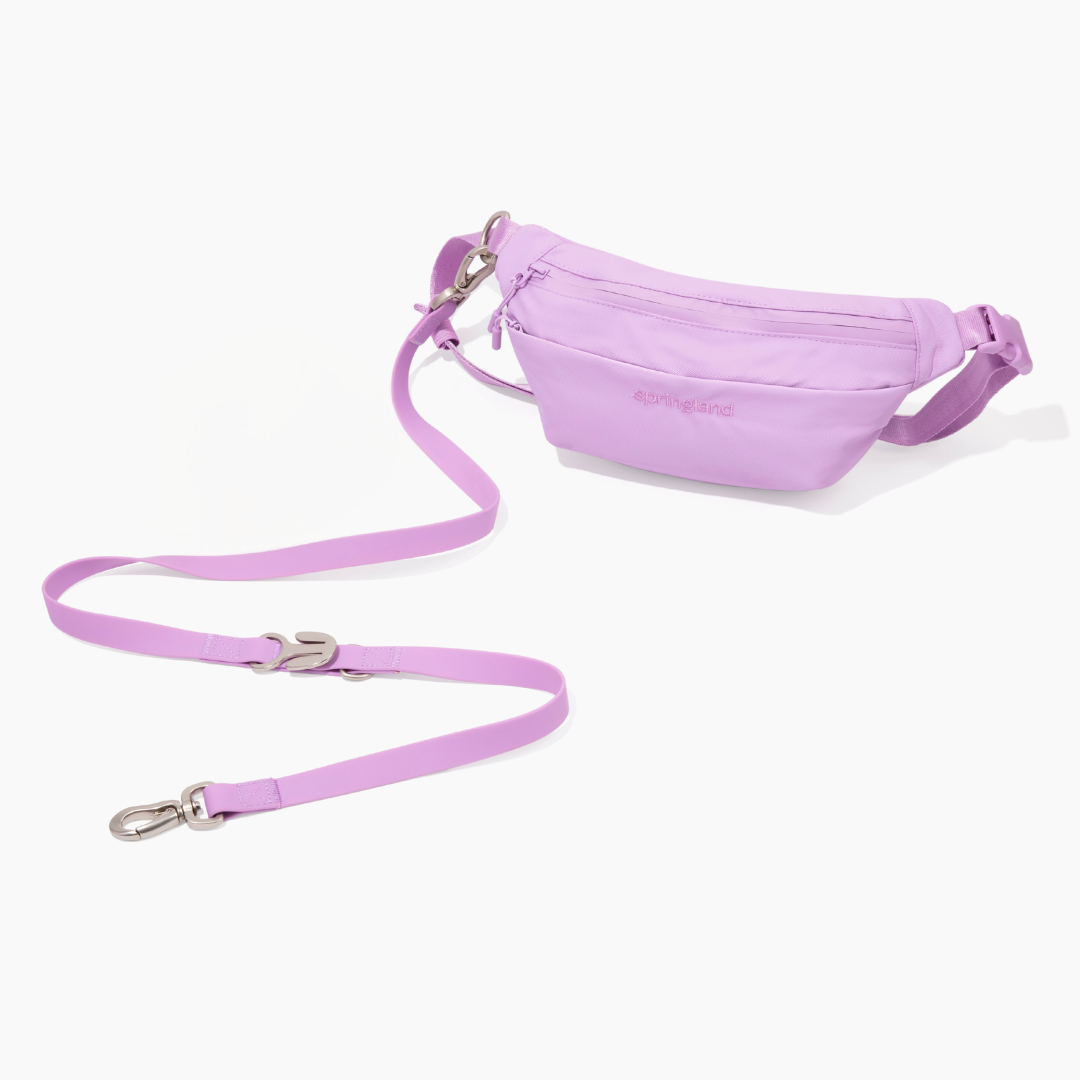 Hands-Free Dog Walking Bag with 3.25ft Leash