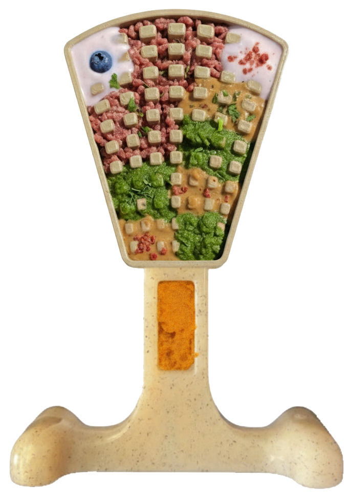 Waffle Tower Nylon Chew & Enrichment Toy | 2-in-1 for Aggressive — indestructible nylon chew toy for large breeds