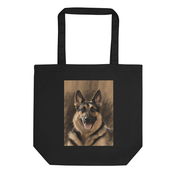 Custom German Shepherd Portrait – Eco Tote Bag