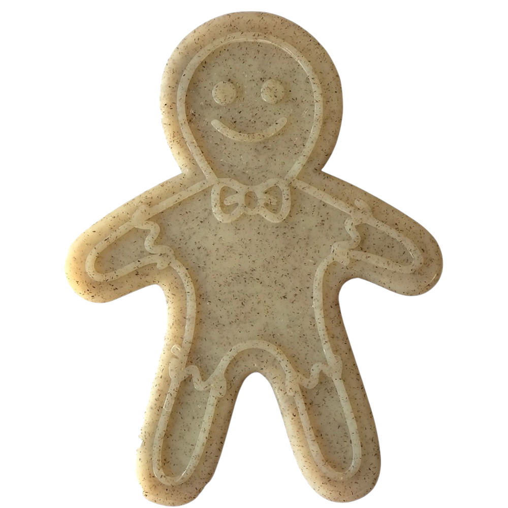 Gingerbread Man Nylon Dog Chew Toy for Aggressive Chewers | USA — indestructible nylon chew toy for large breeds
