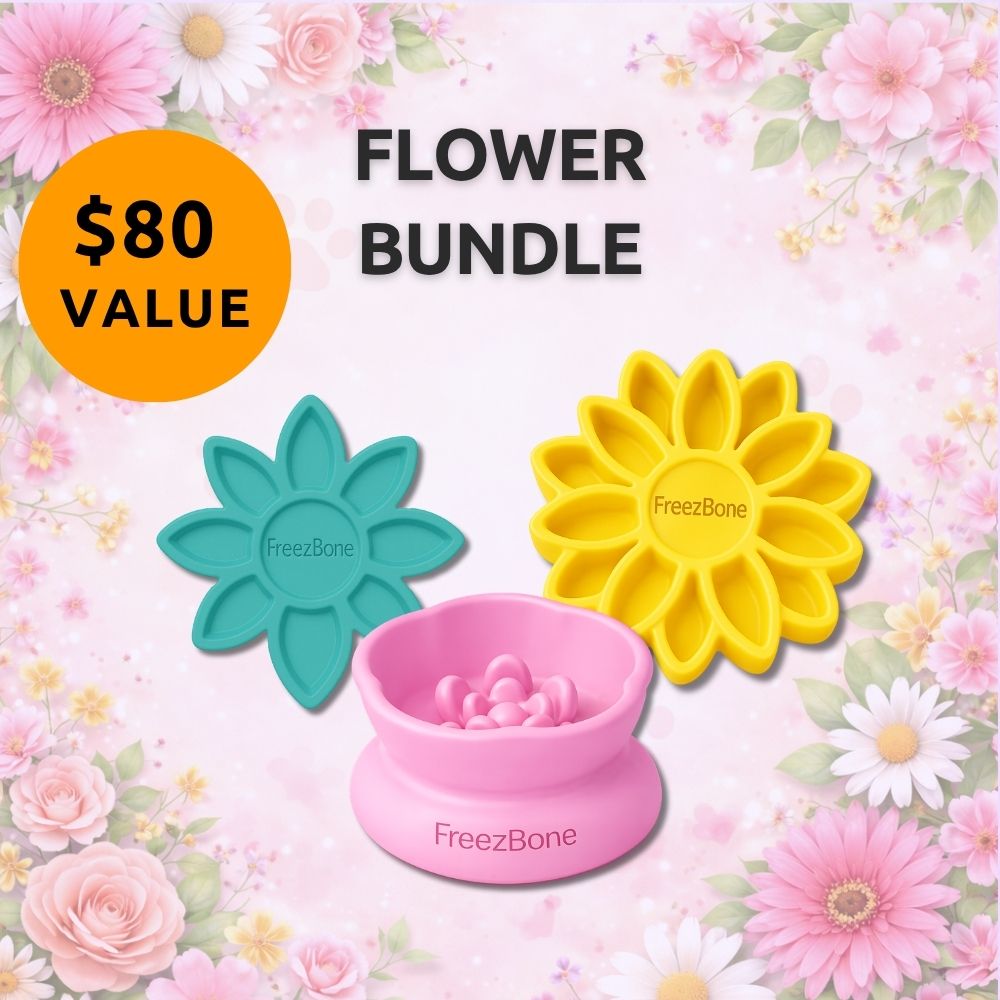 Flower Bundle - Beautiful spring-inspired bones that actually calm your dog — healthy dog treats for German Shepherds and