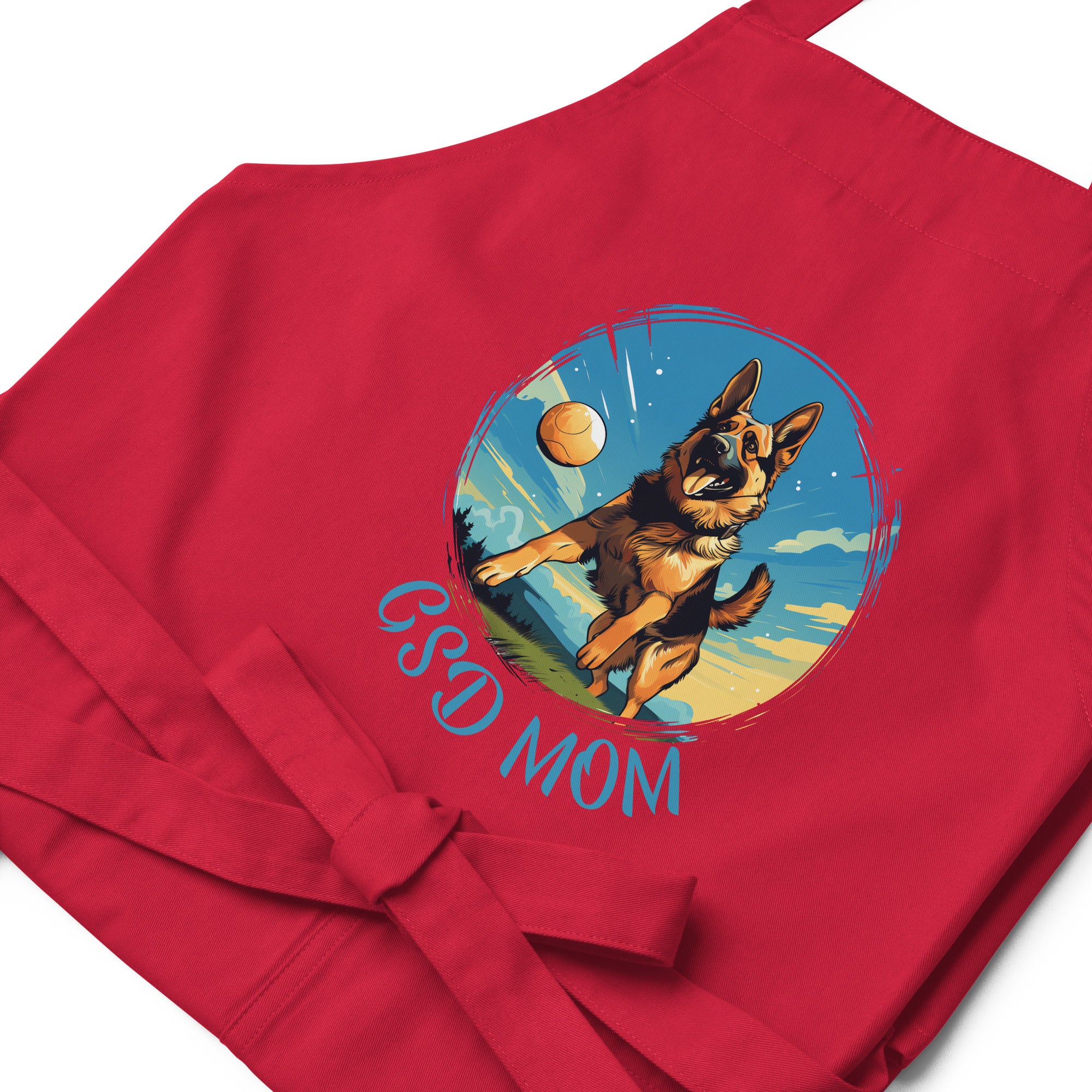 GSD Mom organic cotton apron