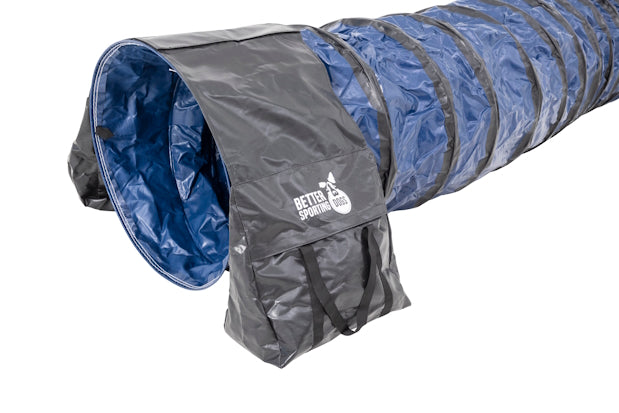 Better Sporting Dogs Heavy Duty Dog Agility Tunnel – 16 ft PVC Training Tunnel with Sandbags