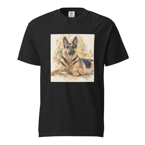 Custom German Shepherd Portrait – Heavyweight Tee