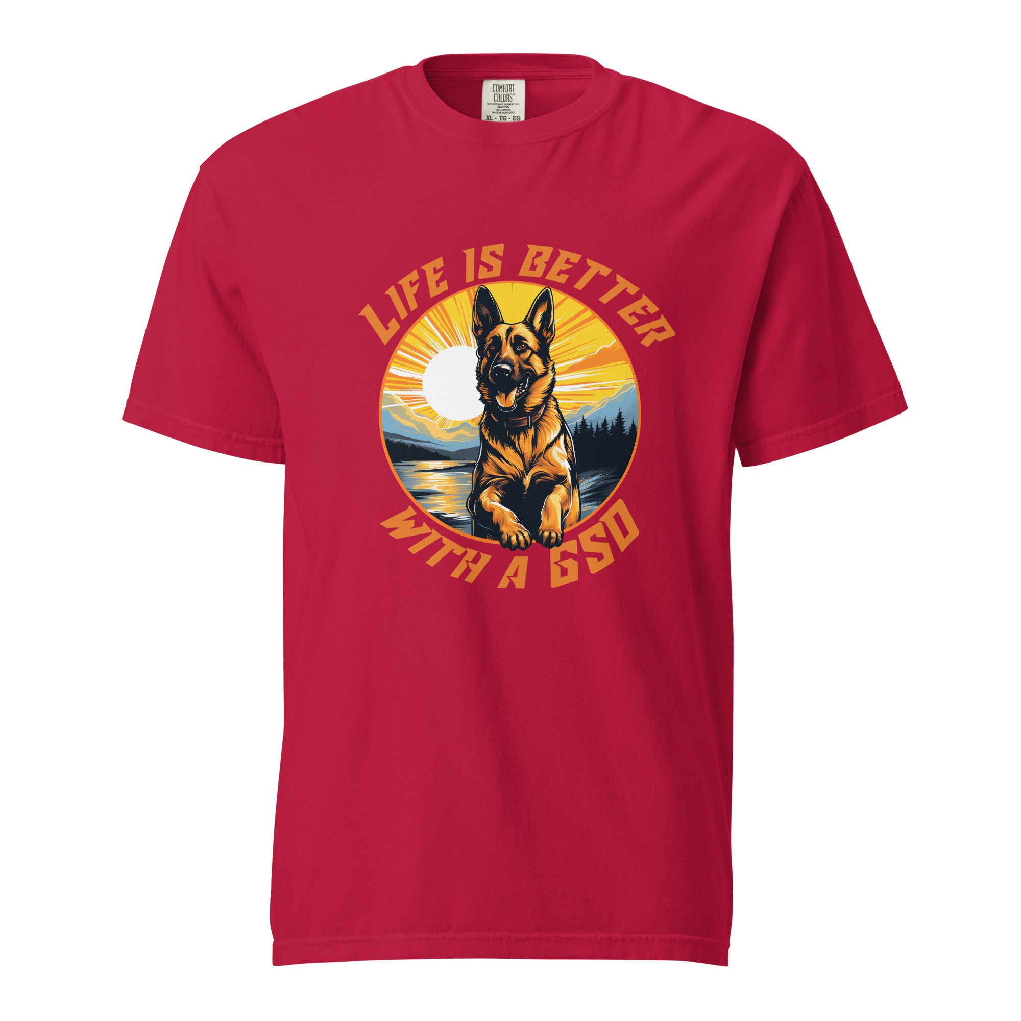 Life is Better with a GSD t-shirt