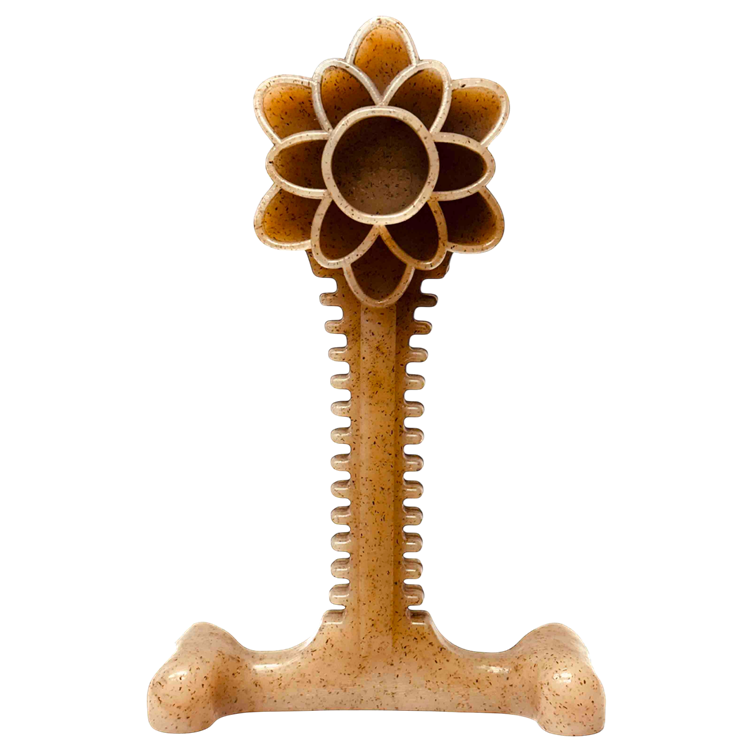 Honey Bone Dental Flower Tower - Indestructible Nylon Dog Chew — indestructible nylon chew toy for large breeds